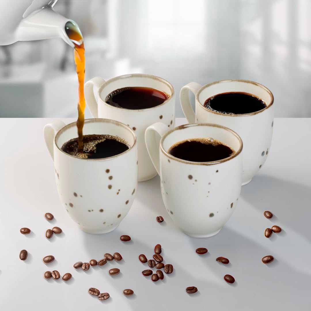 Coffee Mugs (14 oz), Set of 6 – Classic Timeless Color - Esfour Ceramics