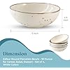 Esfour Round Porcelain Bowls - 18 Ounce - Set of 4 - Microwave, Oven, Dishwasher-Safe, Scratch Resistant, Porcelain Durable Small Dishes Bowls for Cereal, Salad, Pasta, Soup Dessert - Assorted Classic