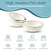 Esfour Round Porcelain Bowls - 18 Ounce - Set of 4 - Microwave, Oven, Dishwasher-Safe, Scratch Resistant, Porcelain Durable Small Dishes Bowls for Cereal, Salad, Pasta, Soup Dessert - Assorted Classic