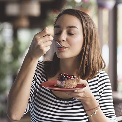 Dessert Plates (8.7 in), Vivid Assorted Colors – Set of 6 - Esfour Ceramics